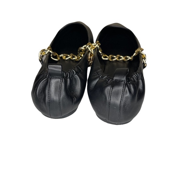 Chase + Chloe Black Casey Chain Strap Ballet Flat - Picture 3 of 6